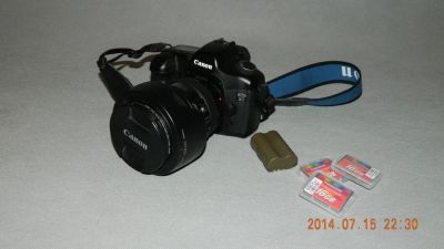 Лот: 4296576. Фото: 1. Canon 5D (body, 3 карты на 16... Цифровые зеркальные