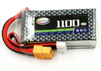 Лот: 14565244. Фото: 1. 3S RC Li-Po батарея 11,1 V 1100mAh... Авиамоделизм