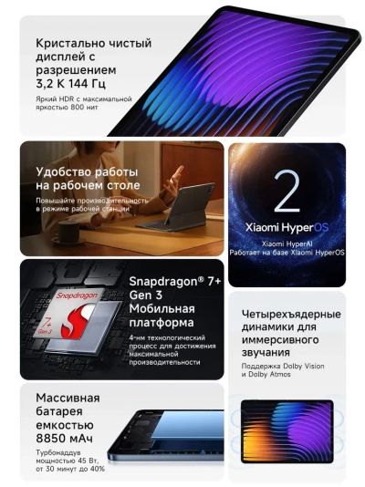 Лот: 25548984. Фото: 1. Игровой Планшет Xiaomi Pad 7 256Гб... Планшеты