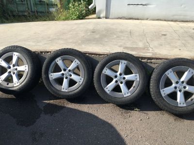 Лот: 14493686. Фото: 1. Диски Lexus r18 с резиной 235... Шины на дисках