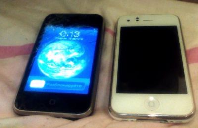 Лот: 3058600. Фото: 1. Iphone 3g 8gb Черный + Iphone... Смартфоны