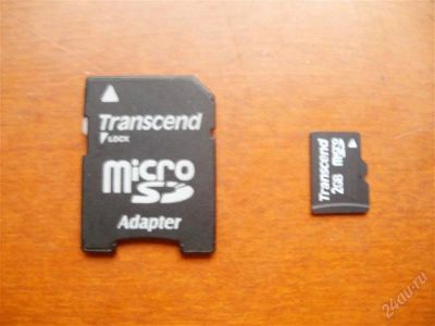Лот: 1472322. Фото: 1. 2gb MicroSD и Adapter. Карты памяти