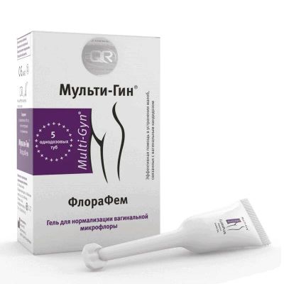 Лот: 24189849. Фото: 1. Мульти-Гин ФлораФем Гель для нормализации... Лекарства