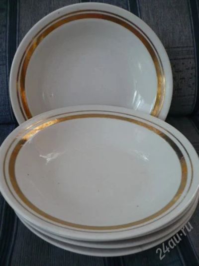 Лот: 2715144. Фото: 1. 4 глубоких тарелочки СССР. Тарелки, блюда, салатники