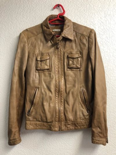 Лот: 18864134. Фото: 1. Куртка Massimo Dutti кожа оригинал. Верхняя одежда