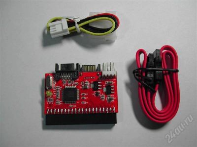 Лот: 570418. Фото: 1. Переходник 2 в 1 IDE на SATA... Шлейфы, кабели, переходники