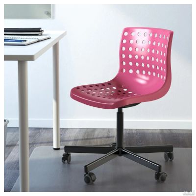 Лот: 13639516. Фото: 1. Рабочий стул, розовый, черный. Стулья и кресла офисные