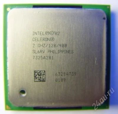 Лот: 1261484. Фото: 1. Процессор Intel Celeron 2GHZ/128... Процессоры
