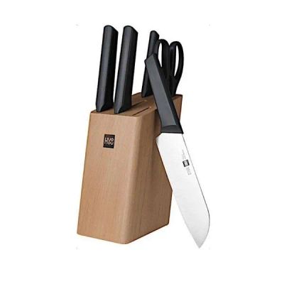 Лот: 24450616. Фото: 1. Набор кухонных ножей HUOHOU 6-Piece... Столовые приборы, ножи