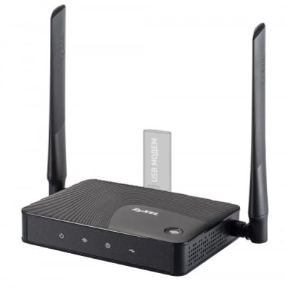 Лот: 14545066. Фото: 1. Wi-Fi роутер Zyxel Keenetic 4G... Маршрутизаторы (роутеры)