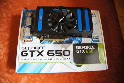 Лот: 4422856. Фото: 1. MSI GeForce GTX 650 N650-1GD/OC. Видеокарты
