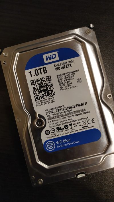 Лот: 15178326. Фото: 1. WD WD10ezex 1Tb жёсткий диск для... Жёсткие диски (HDD)
