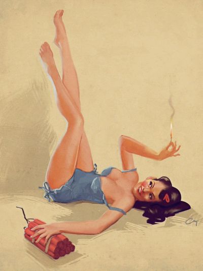 Лот: 4062992. Фото: 1. Постер (плакат) Pin-up USA # 8... Холсты чистые