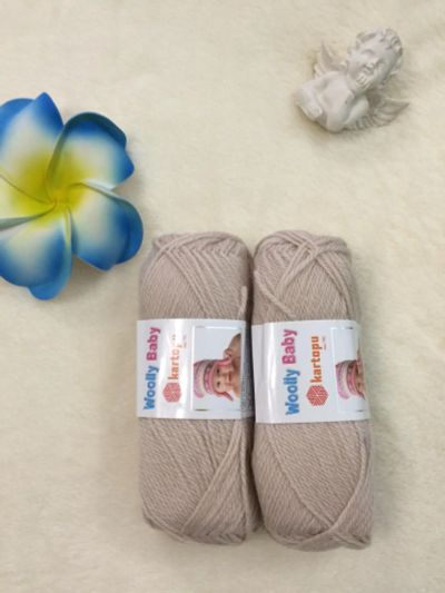 Лот: 12634713. Фото: 1. Пряжа Kartopu Wolly baby, 30... Ткани, нитки, пряжа