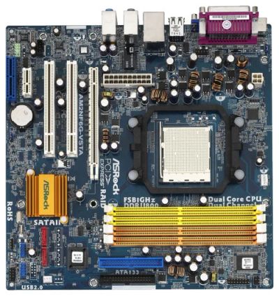 Лот: 3757738. Фото: 1. Soc.AM2 ASRock AM2NF6G-VSTA. Материнские платы