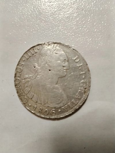 Лот: 24635015. Фото: 1. 8 реал 1806г. Серебро. Европа
