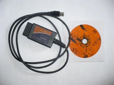 Лот: 2821860. Фото: 1. OBD-II сканер ELM 327 c интерфейсом... Диагностическое оборудование, измерительный инструмент