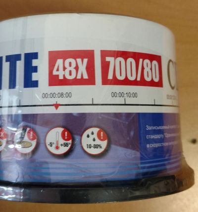 Лот: 14177432. Фото: 1. Диск CD-R Mirex 700Mb 48x для... CD, DVD, BluRay