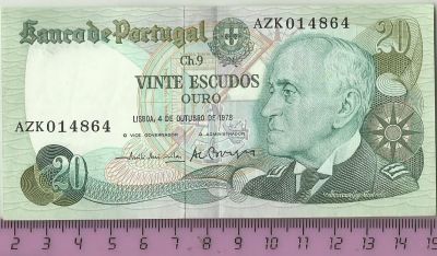 Лот: 5280433. Фото: 1. Португалия.20 эскудо 1978 г... Европа