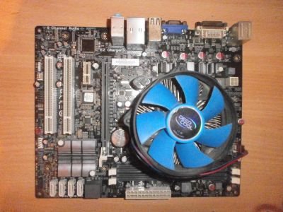 Лот: 14482317. Фото: 1. ECS H67-M3 + Core i3-2100 + Deep... Комплекты запчастей