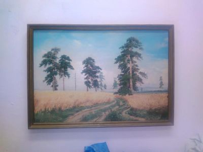 Лот: 5266286. Фото: 1. Шишкин И.И. "Рожь". Картина 80х55... Картины, гравюры