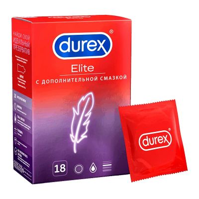 Лот: 23722099. Фото: 1. Durex Элит Презервативы 18 шт. Лекарства