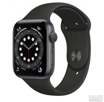 Лот: 17368695. Фото: 1. Часы apple watch 6 44 mm space... Смарт-часы, фитнес-браслеты, аксессуары