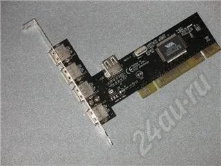 Лот: 381496. Фото: 1. PCI - USB разветвитель. Платы расширения, контроллеры, доп. порты