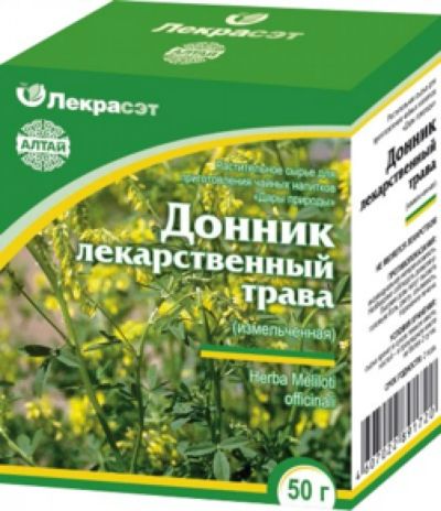 Лот: 7004138. Фото: 1. Донник трава, 50гр. Антисептики, защитные средства, медицинские маски