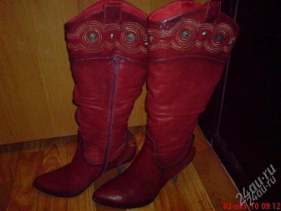 Лот: 1268883. Фото: 1. сапоги зимние р.35-36, темно-вишневые... Сапоги