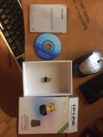 Лот: 12138013. Фото: 1. сетевой адаптер tp-link tl-wn725n. WiFi, Bluetooth адаптеры