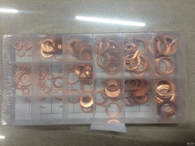 Лот: 14937251. Фото: 1. Набор медных шайб колец 6-36 мм... Наборы инструмента