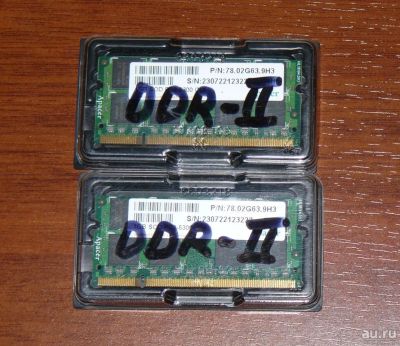Лот: 12777981. Фото: 1. 2 Гб оперативной памяти DDR-2... Оперативная память