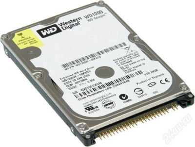 Лот: 269123. Фото: 1. Винчестер 120GB IDE 2,5" + USB. Жёсткие диски (HDD)