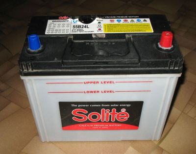 Лот: 6587065. Фото: 1. Аккумулятор Solite 55B24L.Б/У. Аккумуляторы