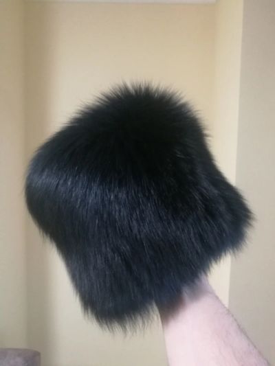Лот: 12317333. Фото: 1. Шапка зимняя (вязаная, чернобурка... Головные уборы