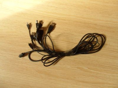 Лот: 6141421. Фото: 1. Кучка Usb Проводов. Дата-кабели, переходники