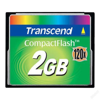 Лот: 3382180. Фото: 1. Transcend Compact Flash 120X 2Gb. Карты памяти