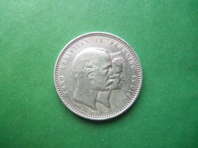 Лот: 19464183. Фото: 1. Дания 2 кроны 1892 г. Золотая... Европа