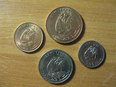 Лот: 2289402. Фото: 1. Катар. Набор монет 1973-1998 годов... Азия