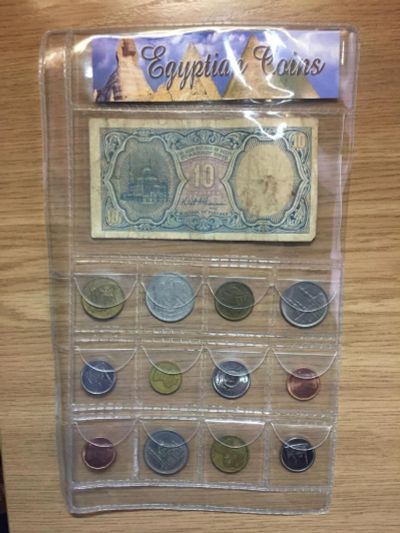 Лот: 10723746. Фото: 1. Египетский набор (монеты+купюры... Наборы монет