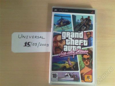 Лот: 485249. Фото: 1. UMD-диск для PSP GTA: Vice city... Игры для консолей