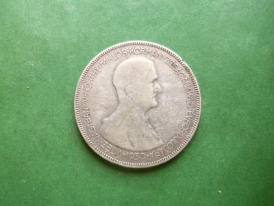 Лот: 25756376. Фото: 1. Венгрия 5 пенго 1930 г. серебро... Европа