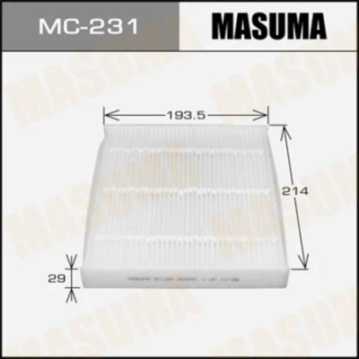 Лот: 18593539. Фото: 1. Фильтр салона masuma (vic ac-108e... Расходные материалы