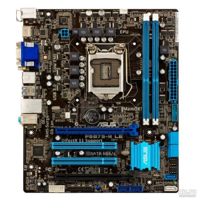 Лот: 15222385. Фото: 1. ASUS P8B75-M LE. Материнские платы