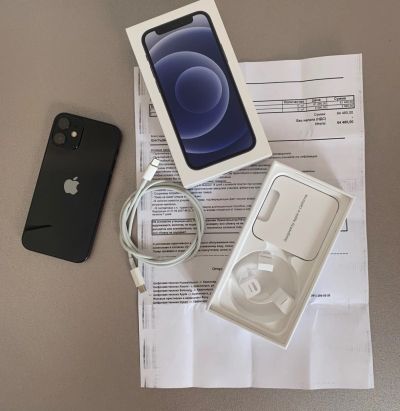 Лот: 19188602. Фото: 1. iPhone 12 Mini (Чёрный, 64 Гб... Смартфоны