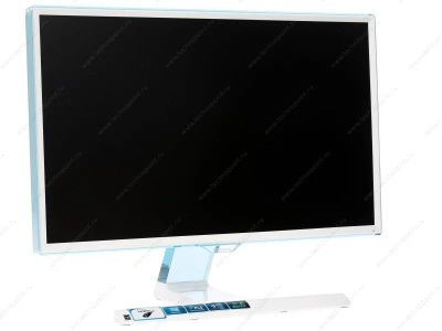 Лот: 6821356. Фото: 1. Стильный белый 23.6" Монитор Samsung... ЖК-мониторы