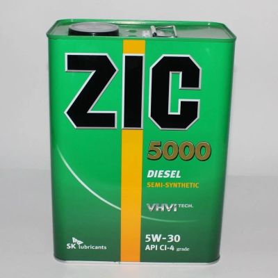 Лот: 11045591. Фото: 1. ZIC 5000 5w30 CI-4, 4л. Масла, жидкости