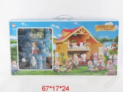 Лот: 2365442. Фото: 1. Дом 012-03 с животными 2-х этажный... Куклы и аксессуары