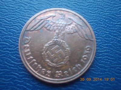 Лот: 4565068. Фото: 1. Германия 1 пфенниг 1939 год... Германия и Австрия